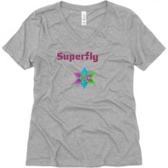 Ladies Relaxed Fit V-Neck Tee