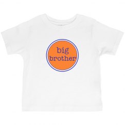 Big Brother Tshirt Orange Navy