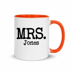 11oz Ceramic Mug with Color Inside