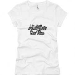 Ladies Slim Fit Basic Promo Jersey Tee