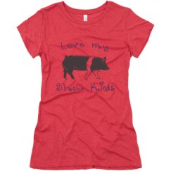 Ladies Slim Fit Super Soft Triblend Tee