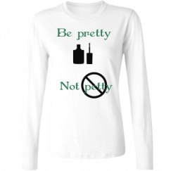 Ladies Relaxed Fit Basic Long Sleeve Tee