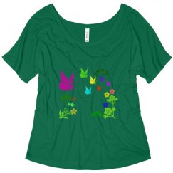 Ladies Flowy Slouchy Tee