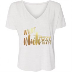 Ladies Flowy Slouchy V-Neck Tee
