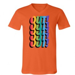 Unisex V-Neck Jersey Tee