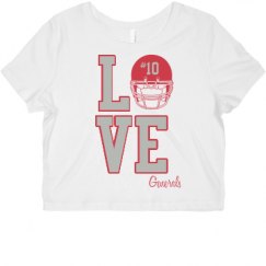 Ladies Slim Fit Crop Top Tee