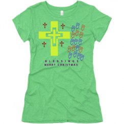 Ladies Slim Fit Super Soft Triblend Tee