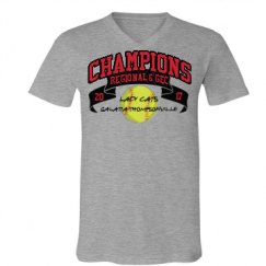 Unisex V-Neck Jersey Tee