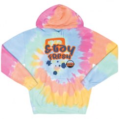 Unisex Tie-Dye Fleece Hoodie
