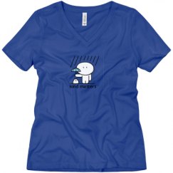 Ladies Relaxed Fit V-Neck Tee