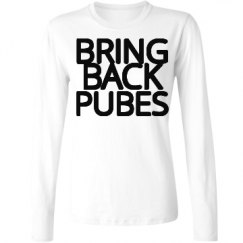 Ladies Relaxed Fit Basic Long Sleeve Tee