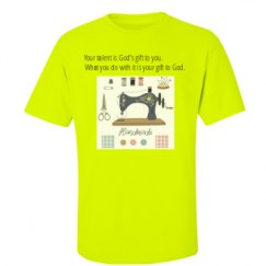 Unisex Ultra Cotton Safety Neon Crewneck Tee