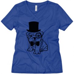 Ladies Relaxed Fit V-Neck Tee