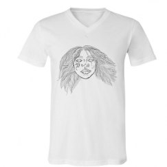 Unisex V-Neck Jersey Tee