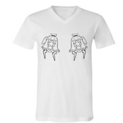 Unisex V-Neck Jersey Tee