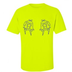 Unisex Ultra Cotton Safety Neon Crewneck Tee