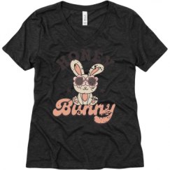 Ladies Relaxed Fit Super Soft Triblend V-Neck Tee