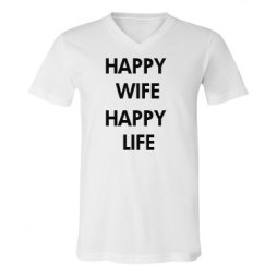 Unisex V-Neck Jersey Tee