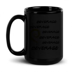 15oz Black Glossy Mug