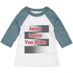Toddler 3/4 Sleeve Raglan Tee