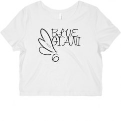 Ladies Slim Fit Crop Top Tee