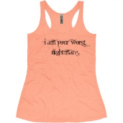 Ladies Slim Fit Super Soft Racerback Triblend Tank