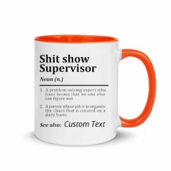 11oz Ceramic Mug with Color Inside