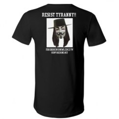 Unisex V-Neck Jersey Tee