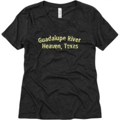 Ladies Relaxed Fit Super Soft Triblend V-Neck Tee