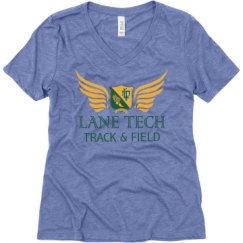 Ladies Relaxed Fit Super Soft Triblend V-Neck Tee