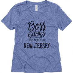 Ladies Relaxed Fit Super Soft Triblend V-Neck Tee