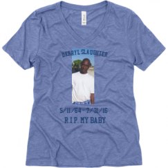 Ladies Relaxed Fit Super Soft Triblend V-Neck Tee