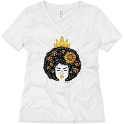 Ladies Relaxed Fit V-Neck Tee