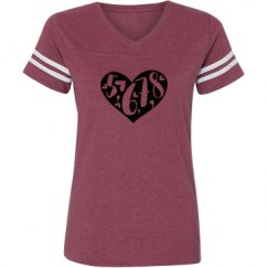 Ladies Relaxed Fit Vintage Sports Tee