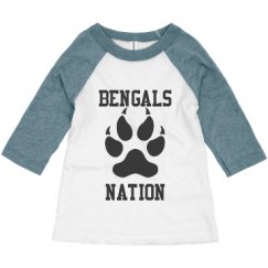 Toddler 3/4 Sleeve Raglan Tee