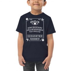 Ouija board toddlers blue t shirt.