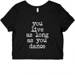 Ladies Slim Fit Crop Top Tee