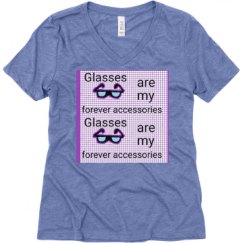 Ladies Relaxed Fit Super Soft Triblend V-Neck Tee