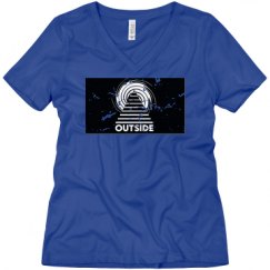 Ladies Relaxed Fit V-Neck Tee