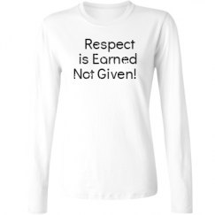 Ladies Relaxed Fit Basic Long Sleeve Tee