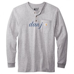 Unisex Carhartt Long Sleeve Henley Tee 