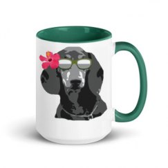 15oz Ceramic Mug with Color Inside