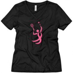 Ladies Relaxed Fit V-Neck Tee