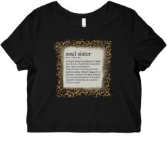 Ladies Slim Fit Crop Top Tee