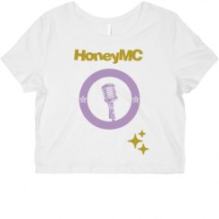 Ladies Slim Fit Crop Top Tee