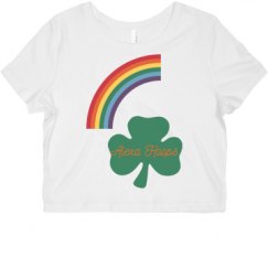 Ladies Slim Fit Crop Top Tee