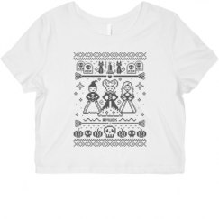 Ladies Slim Fit Crop Top Tee