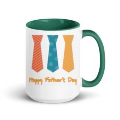 15oz Ceramic Mug with Color Inside