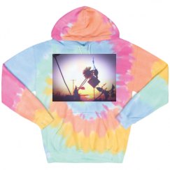 Unisex Tie-Dye Fleece Hoodie