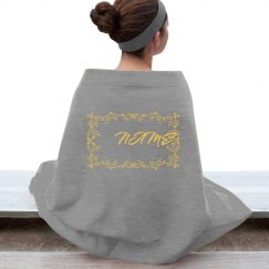 Personalized blanket - floral